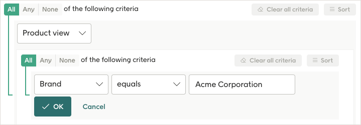 Segmentation of specific brand views