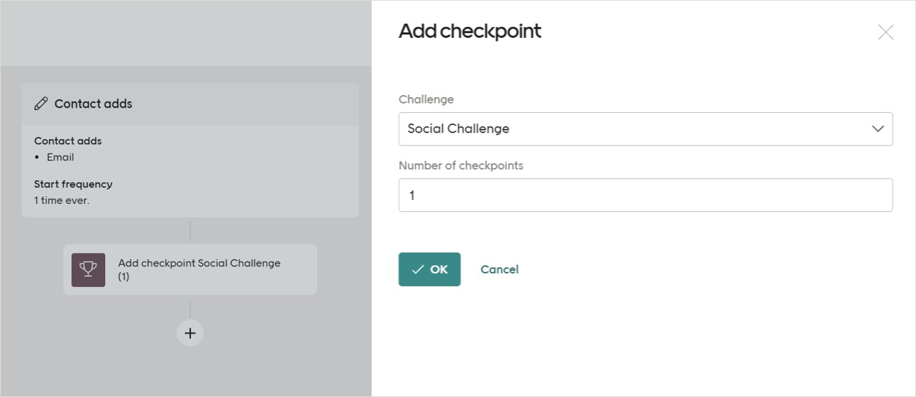 Add checkpoint dialog