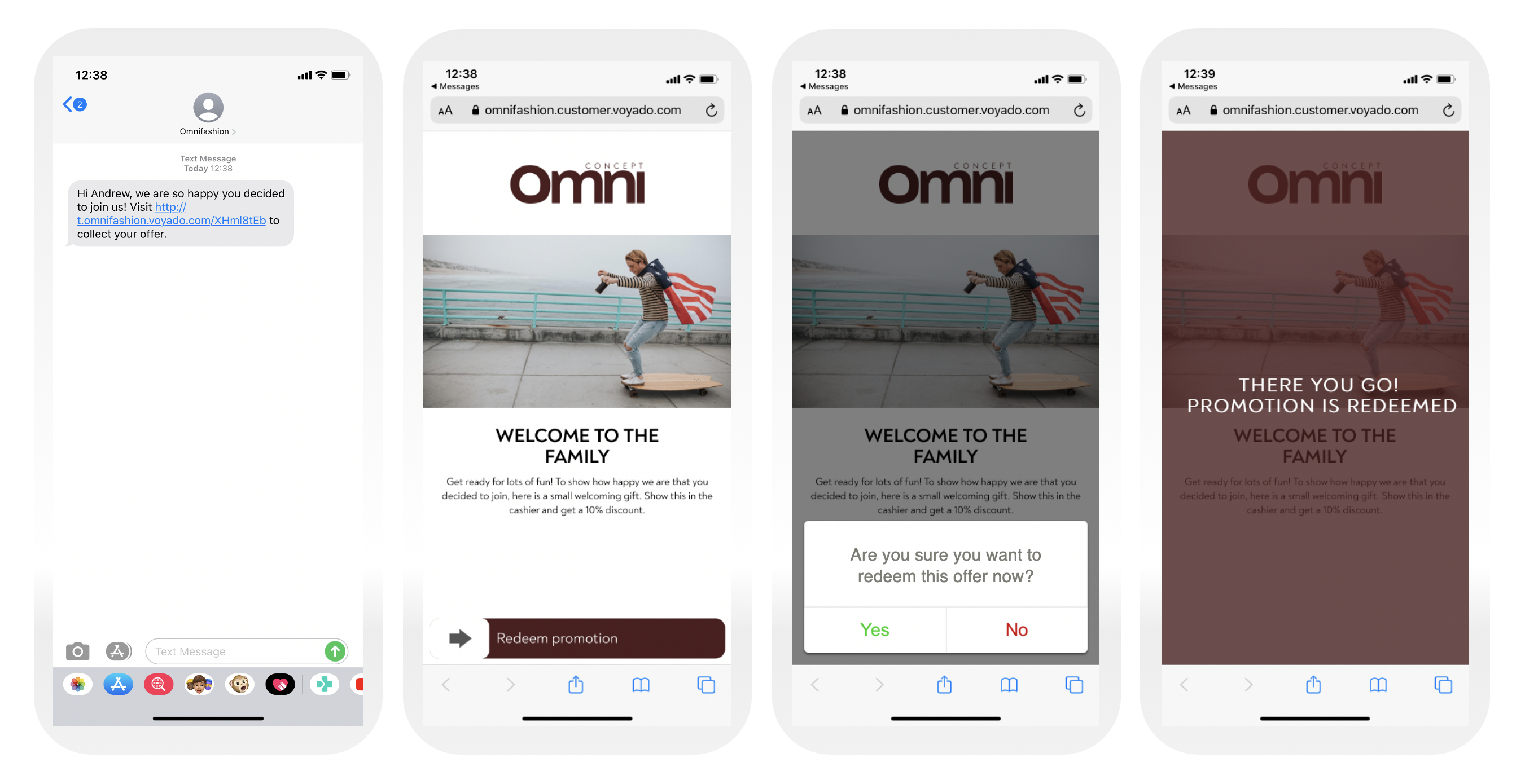 Mobile swipe examples