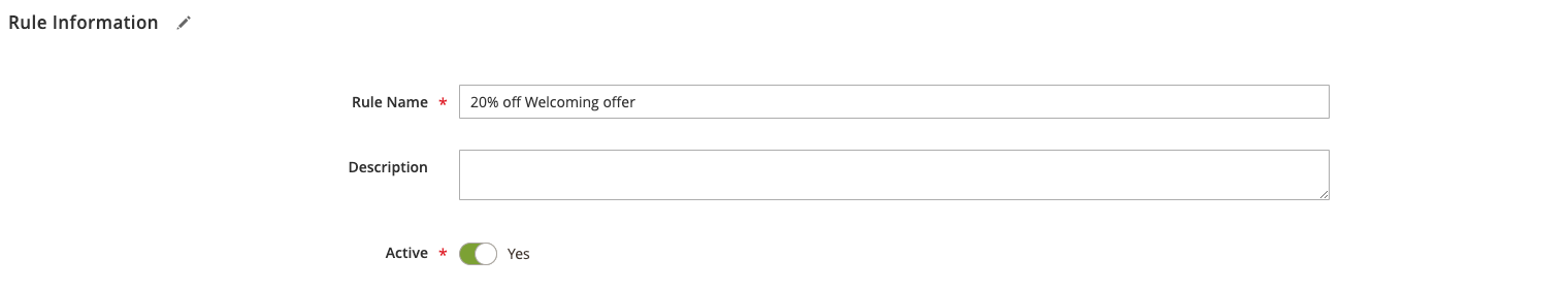 Rule information dialog screenshot