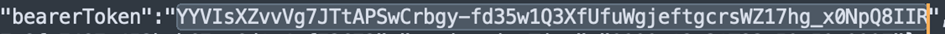 bearerToken value example