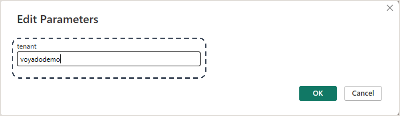 Correct the tenant ID