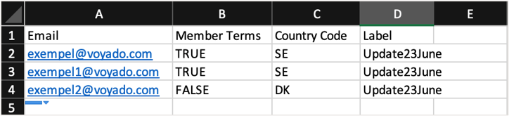 Example of a file for import screenshot