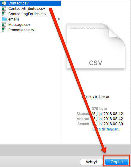 Opening file on macOS