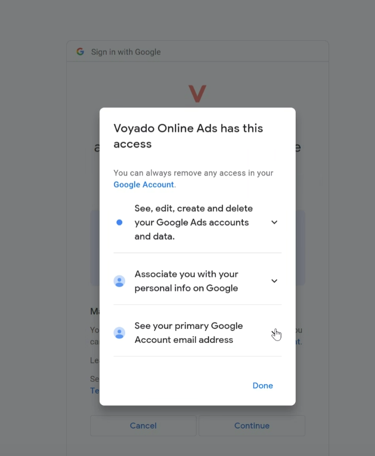 Voyado Online ads screenshot