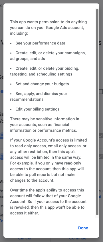 Learn more screenshot online ads
