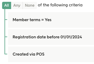A segment for registered before a certain date