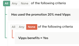 Used the promotion and don't have Vipps Benefits