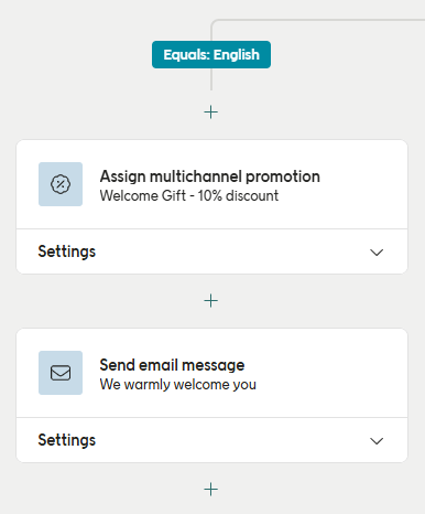 New contacts welcome gift example