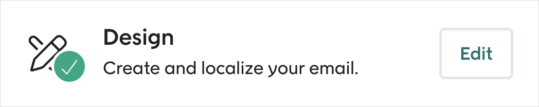 Design tab in design studio