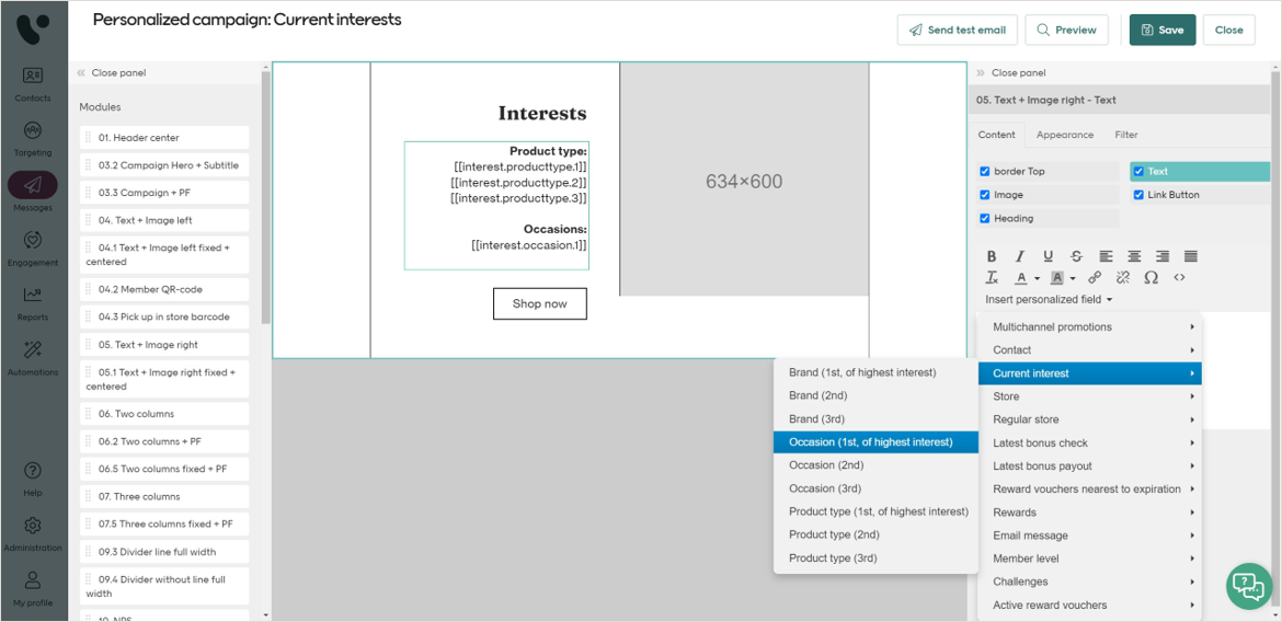 Current interest in the personalized fields